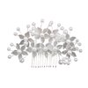 Simple White Flower Pearl Handmade Hair Comb Hair Accessories for women