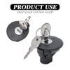 Gas Cap Fuel Tank Cap, Locking Fuel Tank Gas Cap, Car Locking Fuel Cap Cover 8U5Z-9C268-B, Gas Cap Lock and Keys for Ford Edge Escape Expedition Lincoln MKS MKT Mercury Mountaineer