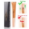 MEICOLY Liquid Highlighter Beauty Wand,Highlight Stick with Cushion Applicator,Lightweight Super Silky Cream Face Illuminator Highlight Make up,04 Pearl White