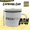 Always Hydrated - 12oz Camping Mug Stainless Steel, Black
