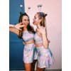 Alien Headband Halloween Alien Costume Accessories Alien Antenna Headband with Face & Body Chunky Glitter Space Theme Party Favors for Women