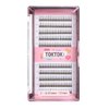 CORINGCO False Eyelashes Actress Eyelash Kit Self Adhesive Eyelashes Individual Eyelashes Partial False Eyelashes Eye Lashes Extension (0.10mm-9mm, 10mm, 11mm, 12mm) (BK 12mm)