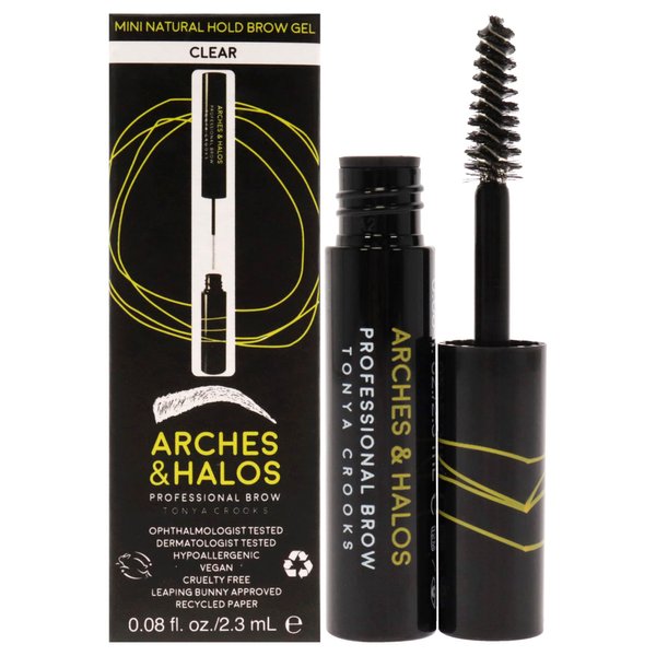 Arches and Halos Mini Natural Hold Brow Gel - Clear Brow Gel Women 0.08 oz