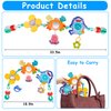 Baby Stroller Arch Toys with Baby Mirror for Infant 0-3-6-12 Month Carseat Bouncer Montessori Toy for Babies Shower Easter Gifts for Newborn 0-6 Month Sensory Development for 4 5 7 8 Months Boys Girls