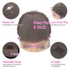 Siyun Show 30 Inch 13x6 HD Lace Front Wigs Human Hair Loose Deep Wave Frontal Wigs Human Hair Pre Plucked with Baby Hair Transparent Lace Brazilian Virgin Human Hair Natural Color 180% Density