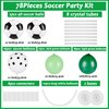 Chunnin 78Pcs Soccer Party Balloons Soccer Birthday Party Balloon Column Stand Kit Soccer Themed Party Latex Balloons Supplies Soccer Party Balloons for Boys Birthday Gift Sports Party Decorations