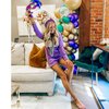 NVENF Mardi Gras Headbands for Women Crown Mask Headband Green Purple Yellow Rhinestone Jeweled Knotted Headband Mardi Gras Accessories Carnival Oufits Party Favors Gift (MARDI GRAS A - Purple)