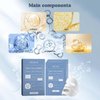 4 PACK Bio Collagen Real Deep Mask, Skinqueen Deep Collagen Face Mask Overnight, Facial sheet masks, Hydrating Real Korean Deep Collagen Mask, elasticity, firming