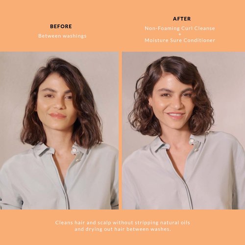 Vicious Curl Non-Foaming Curl Cleanse and Moisture Surge Conditioner Kit - Clarifying Shampoo and Deep Conditioner for Curly Hair, Cowash for Natural Curly Hair with Amino Acids & Proteins (10 oz)