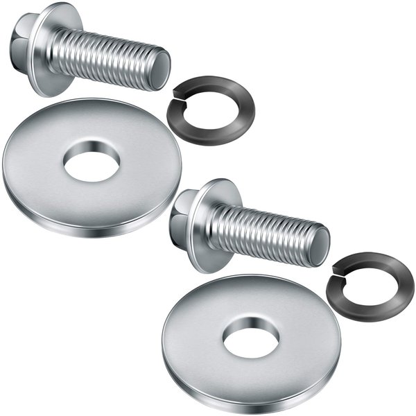 3/4 Inch Go Kart Clutch Bolt Kit Engine Clutch and Lock Washer, Minibike and Kart Engine, 10/12 Teeth Clutch Bolt (2 Sets)