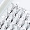 120pcs 8-18MM to choose 7D Volume Fans Eye Lashes Extensions Thickness 0.07mm, D Curl, Grafting Nature Long Individual False Eyelashes Makeup Black Soft Fake Eye Lashes Clusters (15MM)