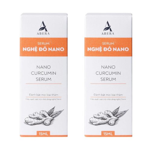 ABERA Nano Turmeric Vitamin C Serum, Nourish and Brighten Skin Tone, Reduce Dark Spots, Acne Bruise Relief, Restore Skin Strength, Skin Care Oil for Face (0.51 Fl Oz) (Set 2)
