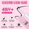 DIY Lash Extension Kit Cluster Lashes Kit with 120 Pcs Lash Clusters Lash Bond Overnighter Remover Eyelash Applicator Beginner DIY Lashes Kit Easy to Use(DIY Lash Kit-Tufted)