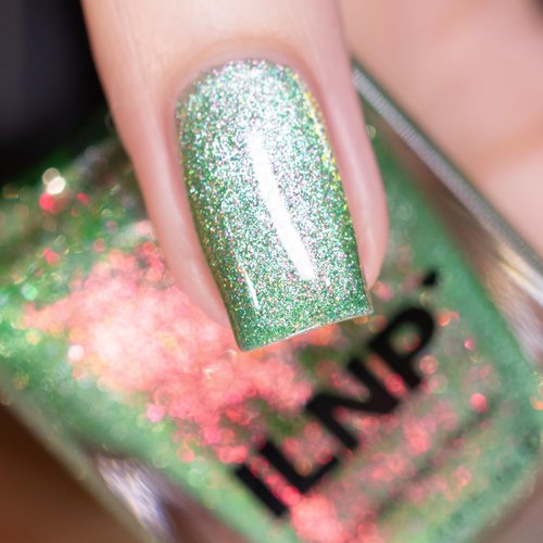 ILNP Power Surge - Lively Green Magnetic Shimmer Nail Polish