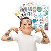 Travel Temporary Tattoos Bon Voyage Birthday Party Supplies Favors Decorations Adventure Awaits World Travel Super Cute 96 PCS Tattoos Stickers for Kids Boys School Classroom Rewards Gifts Ideal