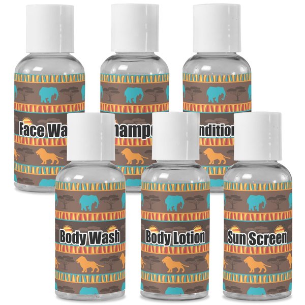 YouCustomizeIt Personalized African Lions & Elephants Travel Bottles
