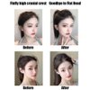 Womens Hair Bun Invisible False Hair Clip Hair Base Bump It Up Volume Fluffy Hair Pad Styling Insert Tool Increased Hair Pad Fluffy Hair Insert Tool Hair Styling Accessories (Dark Brown)