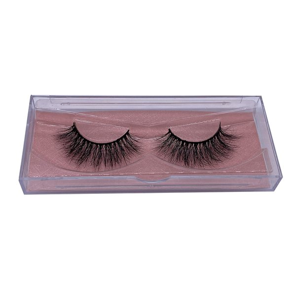 Alluring 3D Mink Lashes Reusable Strip, 100% Siberian Mink Fur False Eyelashes, Hand-made Cruelty Free KE16
