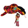 EcoBuddiez Sssnakes - Rainbow Boa from Deluxebase. 55" Soft Toy Snake Stuffed Animal. Soft Plush Made from Recycled Plastic Bottles. Perfect Eco-Friendly Snake Toy for Boys and Girls.