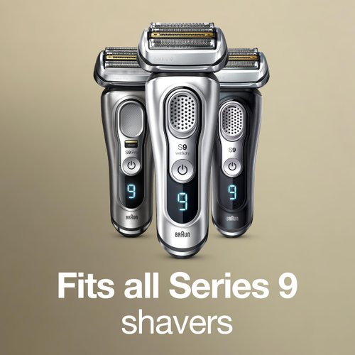 Braun Series 9 Electric Shaver Replacement Head - 92S - Compatible with all Series 9 Electric Razors 9290cc, 9291cc, 9370cc, 9293s, 9385cc, 9390cc, 9330s, 9296cc
