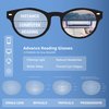 SA106 Cat Eye Multi 3 Focus Progressive Reading Glasses Black 1.5
