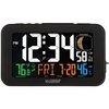 La Crosse Technology 617-1485B Atomic Color Alarm Clock with USB Charging Port