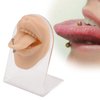 SimCoach Piercing Practice Body Parts, Tongue&Mouth Piercing Practice Model, 3D Flexible Silicone Mouth Simulation Model for Jewelry Display, Suturing Practice, Acupuncture Teaching Tool