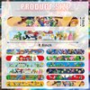 98 PCS Mario Party Favor Set, Mario Birthday Party Supplies Includes 48 PCS Slap Bracelets 50 PCS Stickers for Kids Birthday Party Decorations