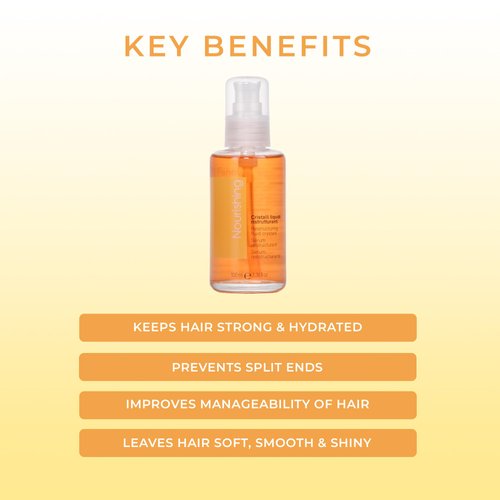 Fanola Nourishing Restructuring Fluid Crystals Hair Serum Detangles, Adds Shine, And Prevents Split Ends For Curly, Frizzy And Permed Hair 3.38oz