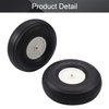 Fielect 5 inch RC Model Airplane Super Light Sponge Tire Tail Wheel Tire and Wheel Sets for RC Car Airplane PU Sponge Tire with Plastic Hub 2 Pcs