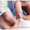 6 Sheets Cute Dinosaur Nail Stickers 3D Cartoon Self-Adhesive Nail Decal Nail Art Supplies Cute Little Dinosaur Design Nail Sliders Heart Decals for Women Girls Manicure Decoration Accessories