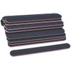 Nail File 10 PCS Professional Reusable 100/180 Grit Double Sides Washable Nail File Manicure Tools,Nail Files Emery Board Black Manicure Pedicure Tool (Black Grit Double Sides, 100/180)