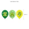 Spring Frog Themed Birthday Party Supplies Safari Birthday Decorations Set with Happy Birthday Banner, Cupcake Toppers, Balloons for Boys Girls Woodland Themed Party Decor