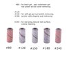 MZCMSL 80pcs Small 3mm Sanding Bands for Nail Drill, 80#150# Grit Nail File Bands for Acrylic Nails Gel Nail Prep Manicure