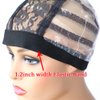 BTWTRY Lace Wig Cap for Making Wig with Elastic Band Around Wig Cap for Women Girls Medium Size Mesh Lace Wig Cap for DIY Wig (1 Pc, 0057)