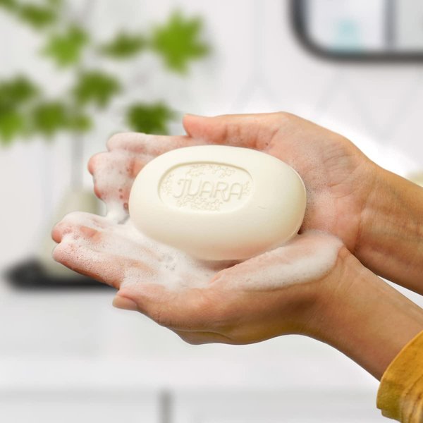 Juara - Candlenut Bar Soap | Lather on Hands, Body | Safely Cleanses | Gently Softens | Deeply Moisturizes | Pure Ingredients | Cruelty Free, Paraben & Sulfate Free | 4.2 oz (1 Single Bar)