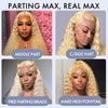 30 Inch 613 Lace Front Wig Human Hair Deep Wave 16A Blonde Wig Human Hair 13x4 HD Blonde 613 Deep Wave Lace Front Wigs Human Hair Blonde Frontal Deep Wave 613 Wig Pre Plucked 180% Density Curly Wig