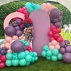 HILAVO Pink Purple Blue Balloons 60 Pcs Hot Pink Light Pink Teal Purple Latex Balloon Pastel Purple Teal Pink Confetti Balloons for Kids Magic Theme Mermaid Princess Birthday Baby Shower Party Decor