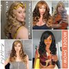 Liyouda Blonde Wigs with Bangs Long 613 Blonde Wig for Women Curly Blonde Wig with Bang Synthetic Wigs Blonde for Black Women Party Costume Cosplay Wig (#613 Blonde Wig with Side Part Bangs)