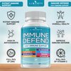 8 in 1 Immune Defense Support, Immunity Vitamins Supplement Booster with Zinc 50mg, Vitamin C Elderberry Vit D3 5000 IU, Turmeric Curcumin & Ginger, Echinacea - Allergy Relief for Kids Adults (2 Pack)