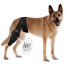 Zurjy New Dog Knee Brace for Luxating Patella, ACL or Cruciate Ligament Injury Recovery, Osteoarthritis, Hip Dysplasia, or Arthritis Pain Relief, Flexible Spring Support (Large), Black