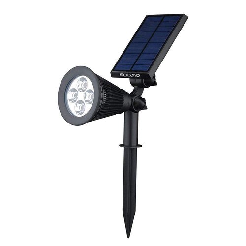 SOLVAO Solar Spot Light | Ultra Bright, Waterproof, Outdoor | Auto On/Off Function | Rechargeable LED for 4th of July, Lighting Flag Pole Lights, Landscape, Wall, Fence, Yard & Garden