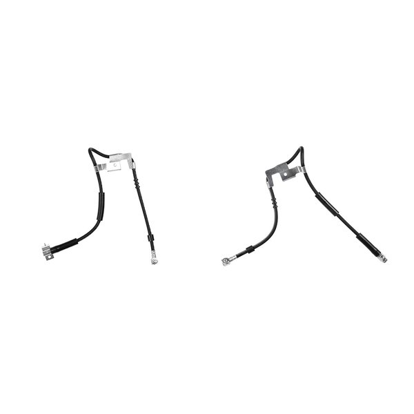 AUTO DN 2x Brake Line Front Passenger Side Hydraulic Brake Hose Assembly Front Driver Side For Dodge Ram 2500 1995-1999 For Dodge Ram 1500 1995-1999