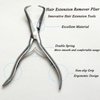 Jozlynn Hair Extension Pliers Stainless Steel Hair Extension Tools Microlink Bead Remover Pliers for Hair Extensions Removal Micro Ring Beads Opener (Silvery)
