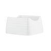 Tablecraft Pulito Collection Sugar Packet Holder, Melamine, White, Textured Finish