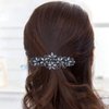 4 PCS Elegant Hair Barrettes for Women Ladies, Flower Crystal Rhinestones Barrettes Spring Hair Clip Accessories Women Fashion Ponytail Holders Barrettes for Daily Wear Mothers Day Gifts