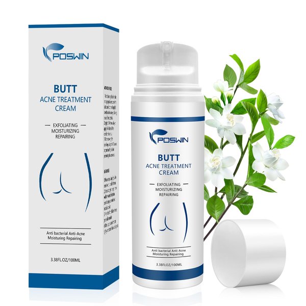 Butt Acne Clearing Treatment Cream: Acne Clearing Lotion for Butt and Back - Moisturize Cream with Salicylic Acid & Tea Tree Skin Delicate Smooth Body Care for Men Women - 100ML