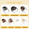 Clip in Bangs Hair Clip S-noilite Human Hair Bangs Hair Pieces for Women Air Bangs Fake Bangs #4 Medium Brown Bang 3g Faux Bangs Clip Human Hair（Air Bangs#4 Medium Brown）