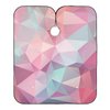 Barber Cape Salon Cape Hairdressing Apron Haircutting Waterproof Geometry Pink for Adults Men Clients with designs Adjustable Neck Closure