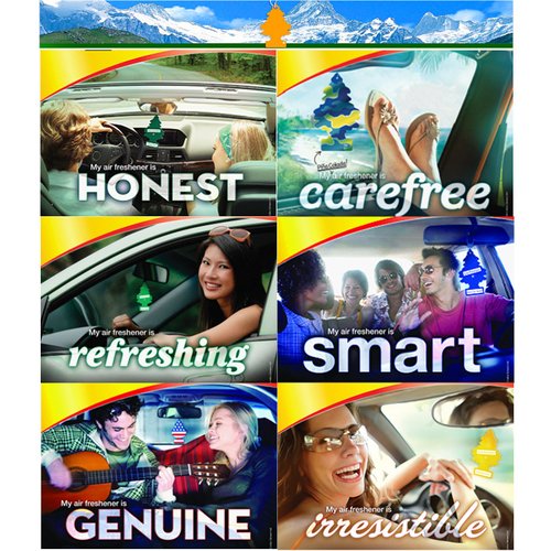 LITTLE TREES Car Air Freshener | Hanging Paper Tree for Home or Car | Vanilla Pride | Single Pack